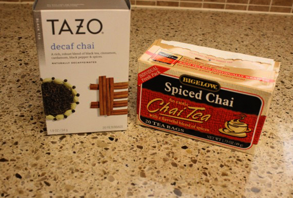 Decaf or Regular Chai Tea used to make Vanilla Chai Latte Iced Tea