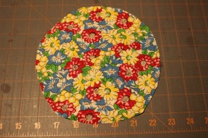 6 inch circle for scrappy flower