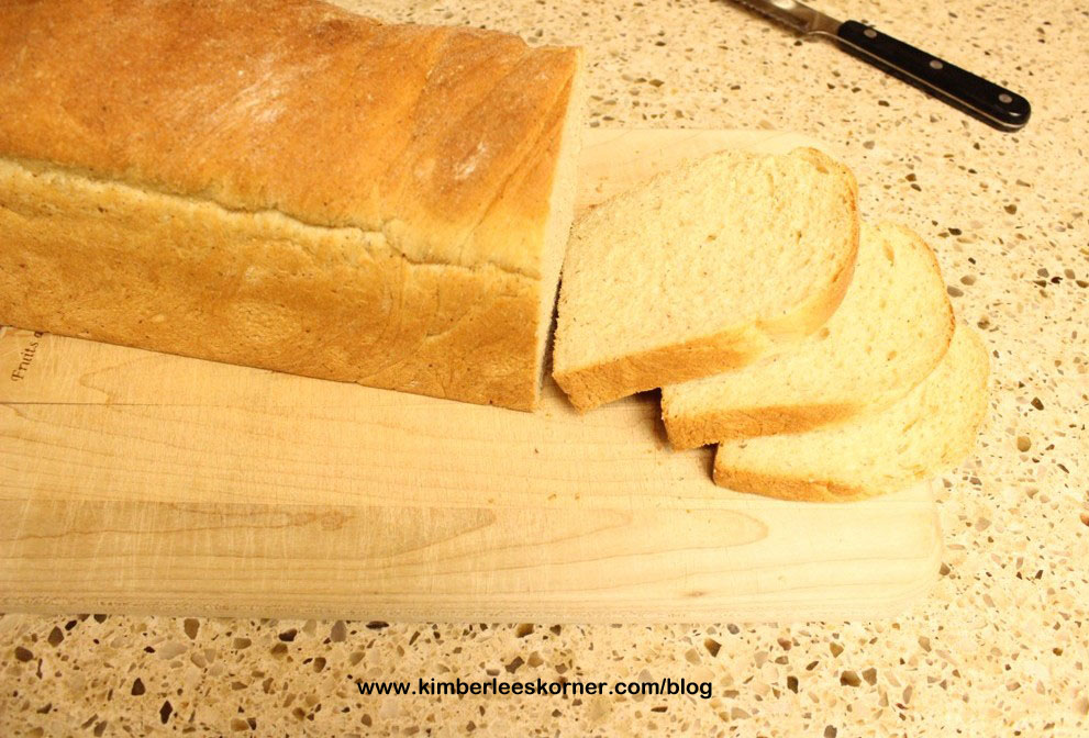 Whole grain bread loaf made using the dough cycle on my Oster bread machine and baked in a large loaf pan in the oven