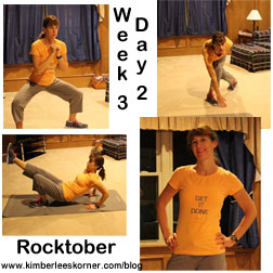 Rocktober wk 3 day 2  Kimberlees Korner