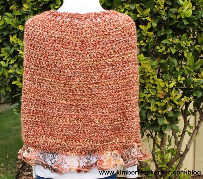 Back of Crochet Cape from Kimberlees Korner