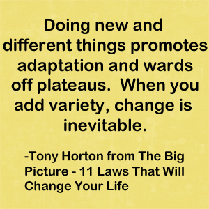 Quote from Tony Horton book