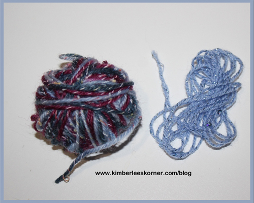 yarn left from knitting shawl  Kimberlees Korner