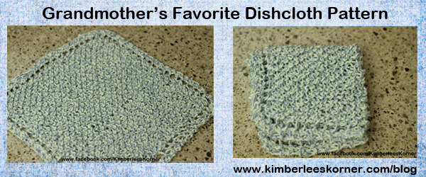 Grandmother's Favorite Dishcloth knitted by Kimberlees Korner