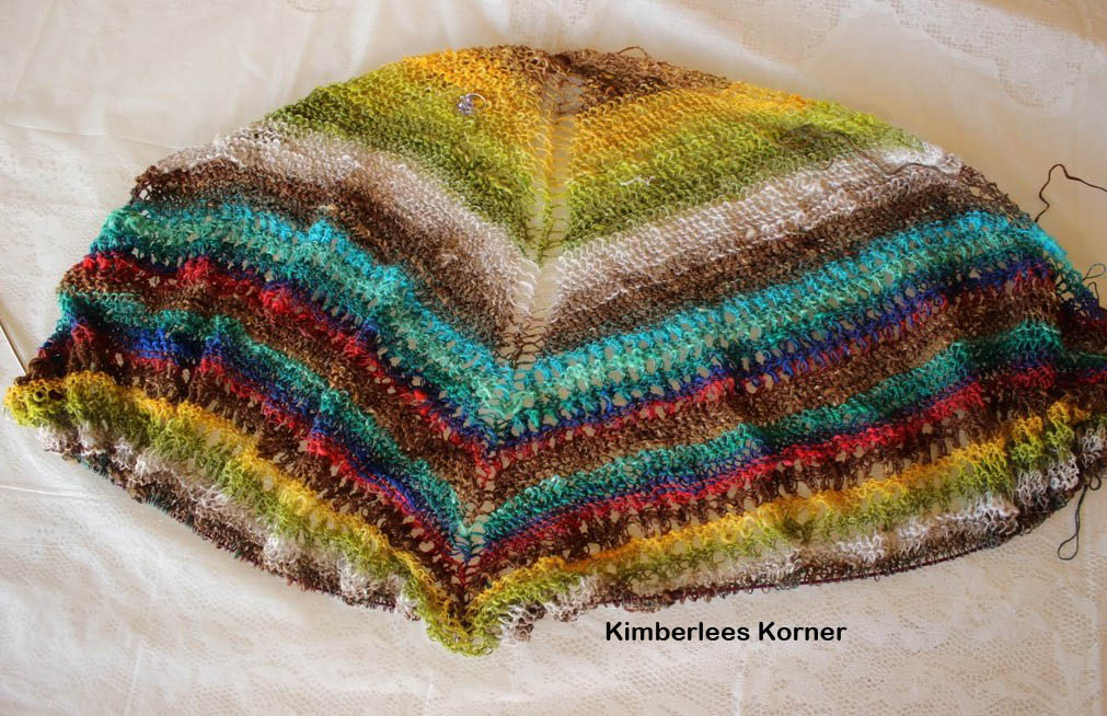 knitting project noro shawl