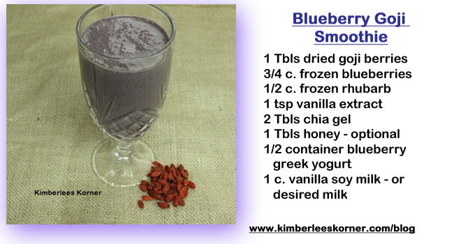 Blueberry Goji Smoothie Recipe