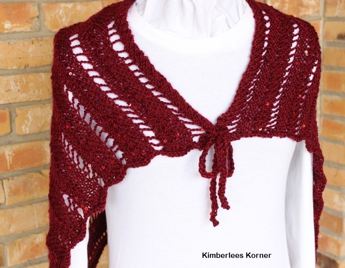 knitting pattern lacy wrap