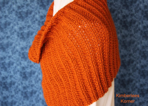 side view rib knit cape pattern