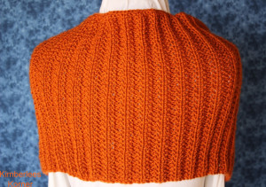 back rib knit cowl pattern Kimberlees Korner