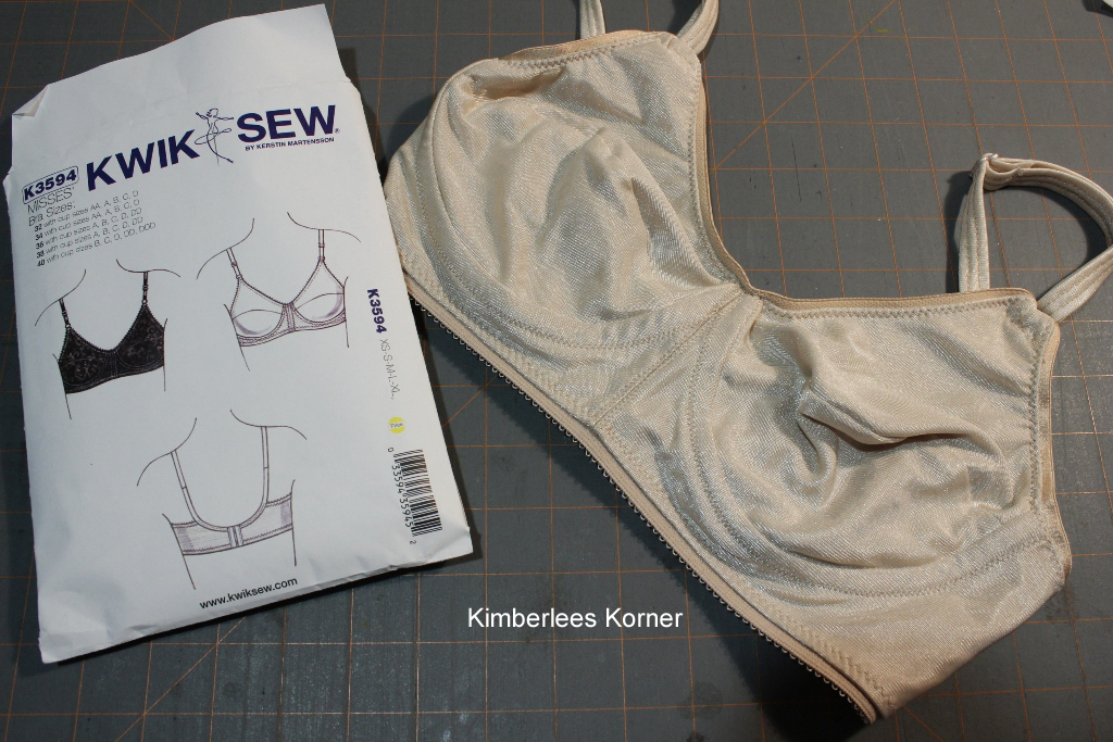 First bra I have ever made from Kwik Sew pattern from Kimberlees Korner