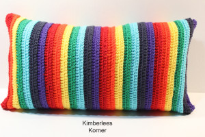 Crochet Pattern Chakra Yoga Pillow or Bolster from Kimberlee Korner