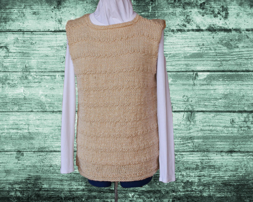 front view knit vest pattern | kimberlees korner