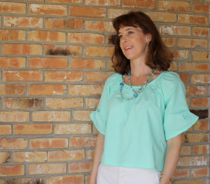 Simplicity Pattern 1915 made in mint green broadcloth