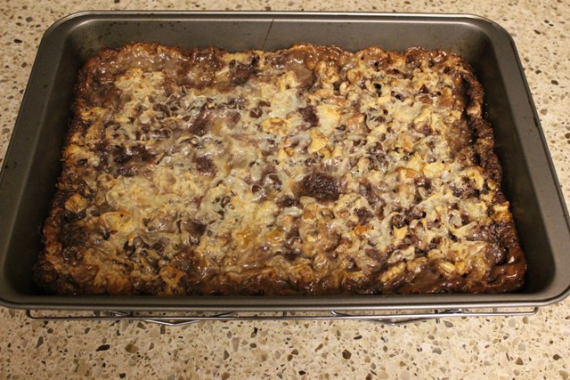 Hello Dolly Bars recipe made from Chocolate Cake Mix Doctor book
