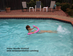 water noodle workout by kimberlees korner