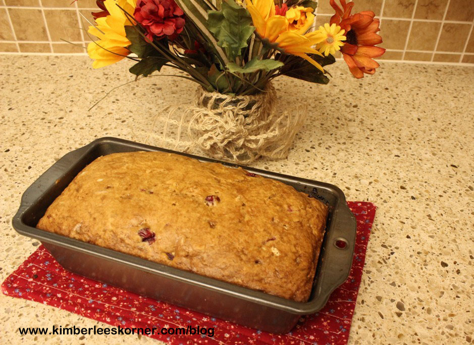 Cranberry Almond Bread made in crock pot