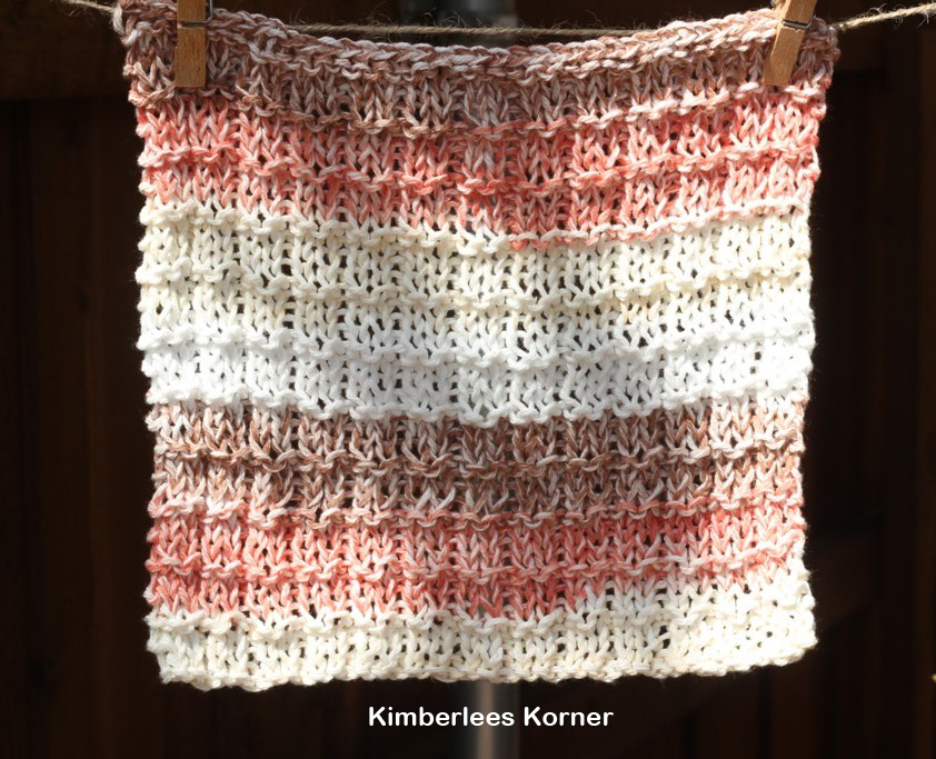 Waffle Knit Dishcloth made by Kimberlees Korner