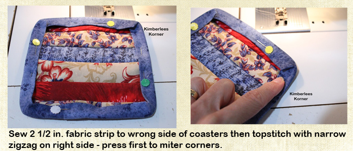 coaster sewing binding