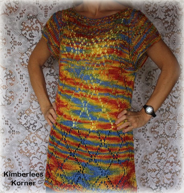 Lace Tee knit with Regal Silk yarn from Artyarns