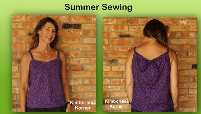 Summer Sewing Purple Top