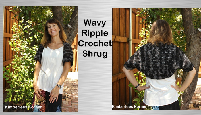 Wavy Ripple Crochet Shrug