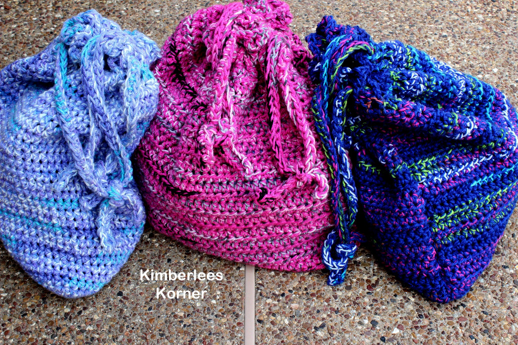 crochet market bags from Kimberlees Korner
