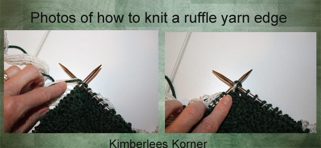 how to knit ruffle yarn edging