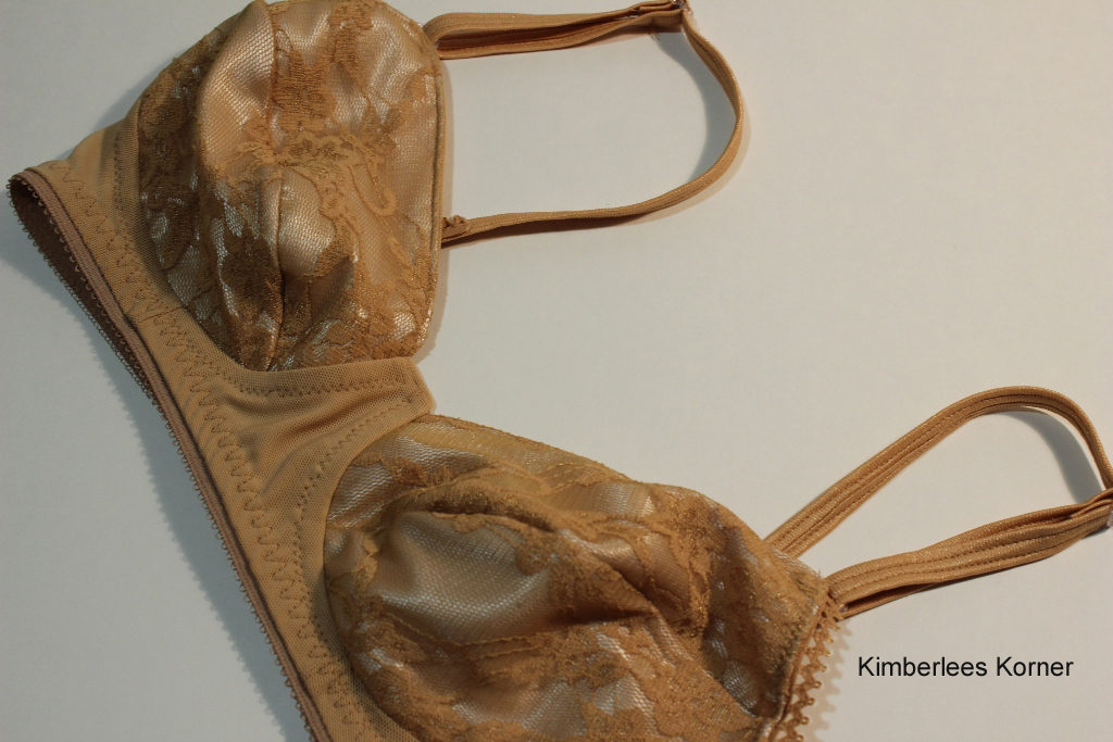 Bronze lace bra sewn by Kimberlees from Kimberlees Korner