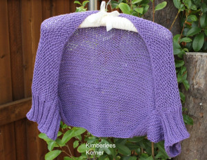 cotton knit shrug pattern by Kimberlees Korner