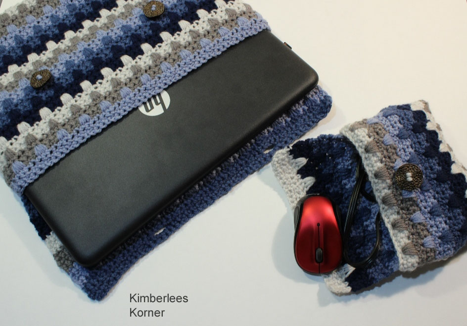 Crochet Laptop Sleeve Pattern by Kimberlees Korner