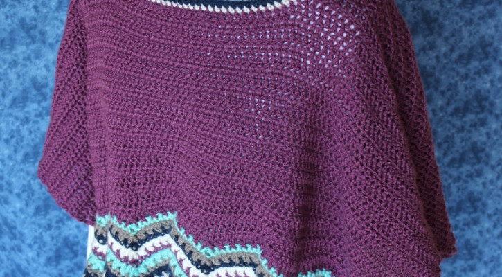 Boho Crochet Poncho Pattern